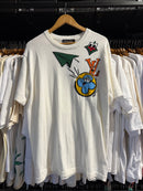 Camiseta Louis Vuitton Monogram Comics Intarsia Short Branca - Pronta Entrega