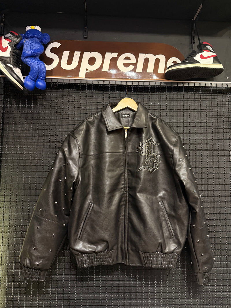 Jaqueta Supreme Gem Studded Leather Jacket - Pronta Entrega