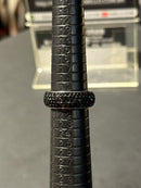 Anel Aço Inoxidável Preto Cravejado 20 CM - Pronta Entrega