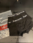 Supreme Cueca Pack Boxer 2 Peças Preta - Pronta Entrega