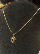 Corrente Cartier Banhada Pingente FÉ 70 CM - Pronta Entrega