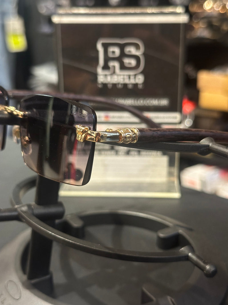 Óculos Cartier 5916-138 Lente Retangular - Pronta Entrega
