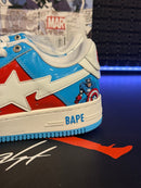 Tênis A Bathing Ape x Marvel Bapesta 'Captain America' - Pronta Entrega