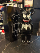 Bearbrick Venom Black 400% Medicom Toy Boneco Colecionável 28cm - Pronta Entrega