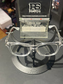 Óculos Chrome Hearts Armação Transparente Logo Prata Lente Clear - Pronta Entrega