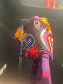 Jaqueta Bape Shark Purple Camo Full Zip - Pronta Entrega