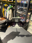 Óculos Off-White Retangular Preto Recortado Logo Dourado Lente Fume  - Pronta Entrega