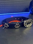 Cinto Chrome Hearts 105 CM Boca Logos Couro Fivela Metal - Pronta Entrega