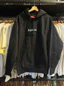 Moletom Supreme Box Logo com Capuz Preto - Pronta Entrega