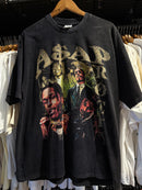 Camiseta ASAP ROCKY Vintage Destonado Preta - Pronta Entrega