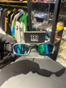 Óculos Oakley Splice Black Silver Lente Azul - Pronta Entrega