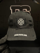 Boné Aba Curva Chrome Hearts Preto - Pronta Entrega