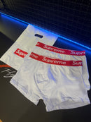 Supreme Pack Cueca Boxer 2 Peças Branca - Pronta Entrega