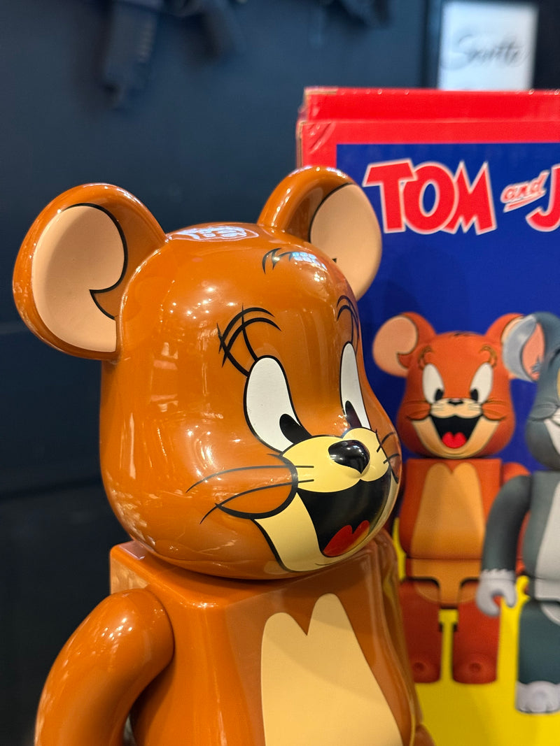 Bearbrick Bear Jerry: Tom & Jerry 400% Medicom Toy Boneco Colecionável 28cm - Pronta Entrega