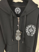 Jaqueta Chrome Hearts × Vintage Chrome Hearts American Flag Scroll Thermal Zip Up