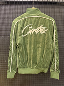 Jaqueta Corteiz VVS Velour Jacket Green - Pronta Entrega