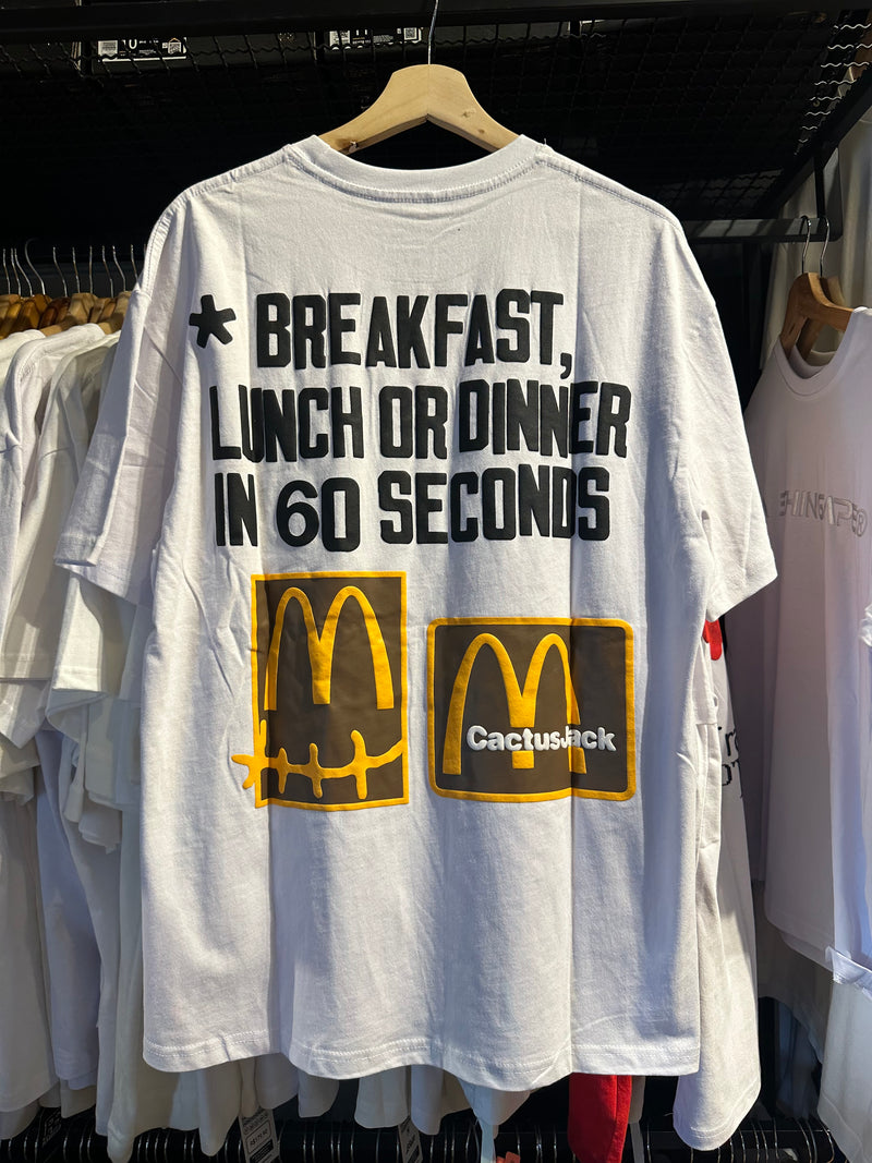 Camiseta TRAVIS SCOTT x MC DONALD’S Branco - Pronta Entrega