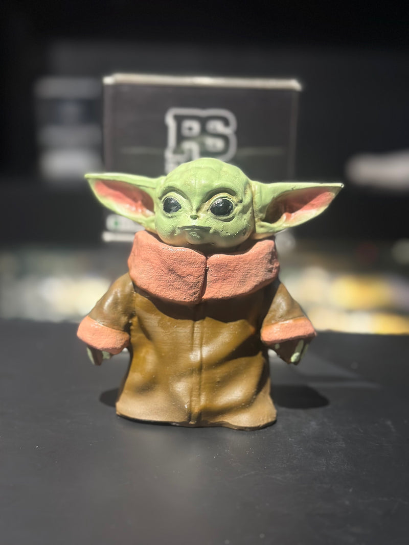 Boneco de Ação Baby Yoda 12cm Resina - Pronta Entrega