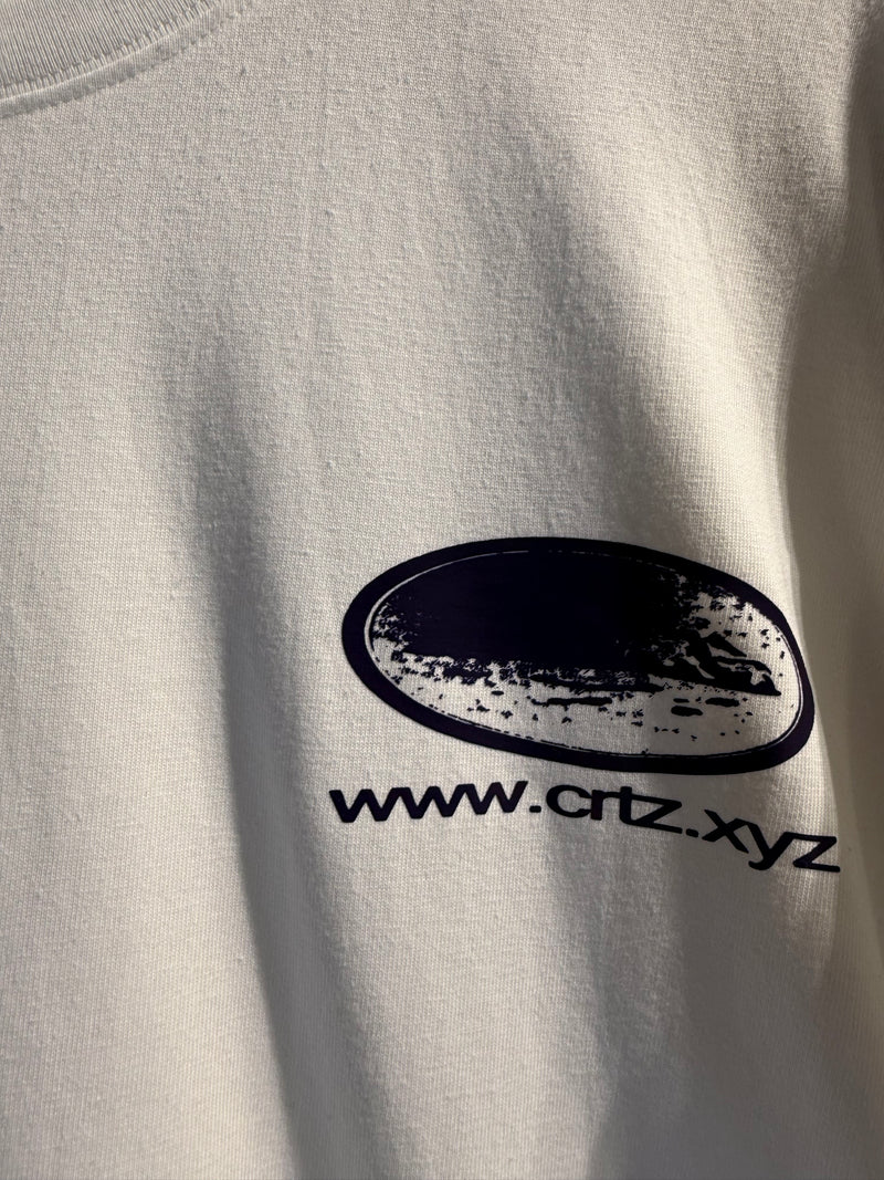 Camiseta Corteiz Rally Vinylz Logo Branca - Pronta Entrega
