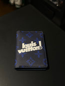 Carteira Louis Vuitton Pocket Organizer Blue - Pronta Entrega