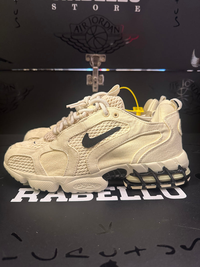 Tênis Nike x Stussy Air Zoom Spiridon Cage 2 Fossil/Black- Pronta Entrega