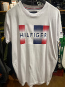 Camisa Tommy Hilfiger Branca Logo Azul/Branco/Vermelho - Pronta Entrega
