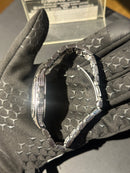 Relógio Cravejado Quadrado Prata Fundo Prata - Pronta Entrega