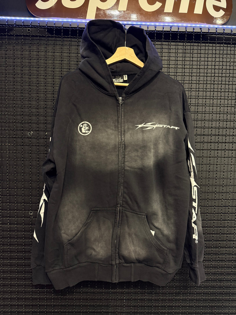 Jaqueta Moletom Hellstar Black - Pronta Entrega