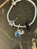 Pulseira Pandora Prata Com Berloques - Pronta Entrega
