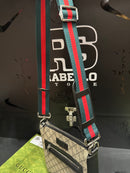 Bolsa Gucci Carteiro Transversal Bege Preto - Pronta Entrega