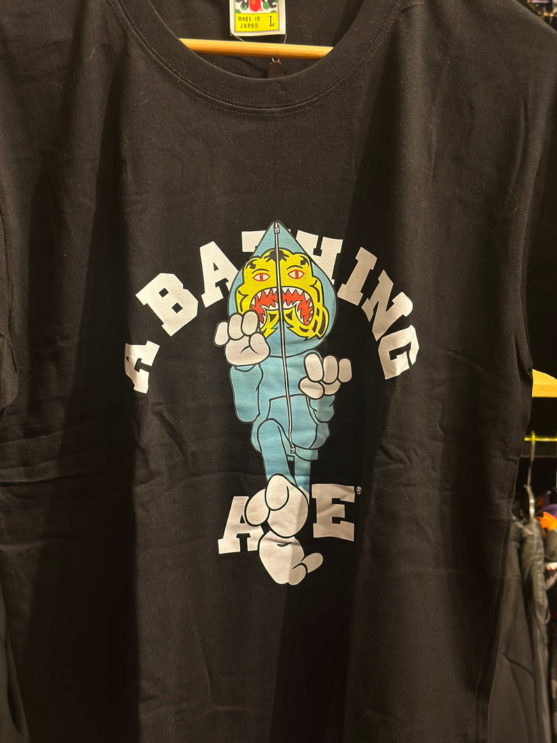 Camiseta BAPE Tiger Milo College Preta - Pronta Entrega