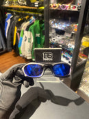 Óculos Oakley Splice Black Silver Lente Azul - Pronta Entrega