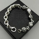Pulseira Chrome Hearts 20’CM Slim Aço inoxidável - Pronta entrega