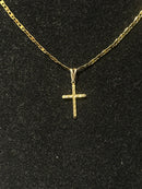 Corrente Banhada Pingente Cruz 70 CM - Pronta Entrega
