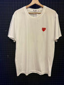 Camiseta Comme des Garçons Red Heart White - Pronta Entrega