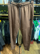 Calça Moletom Nike Standard Fit Marrom Com Punho - Pronta Entrega