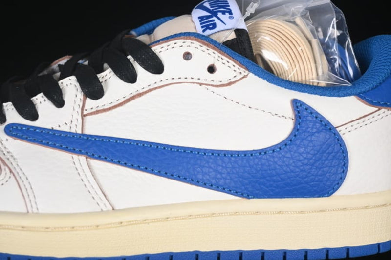 Air Jordan 1 Low Travis Scott x Fragment OG SP Sail Military Blue - ENCOMENDA