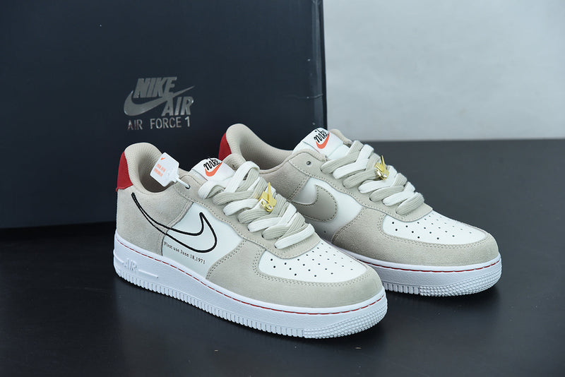 Nike Air Force 1 Low First Use Light Sail Red - Encomenda