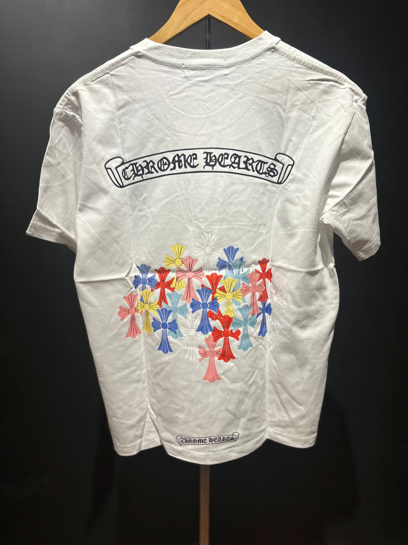 Camiseta Chrome Hearts Color Cruz Branca - Pronta Entrega