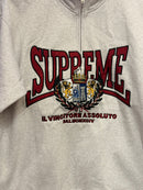 Jaqueta Supreme Crest Appliqué Half Zip - Pronta Entrega