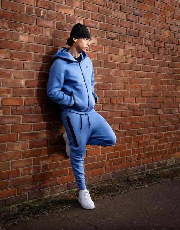 Conjunto Nike Tech Fleece Azul 2023 (New Season) - Encomenda
