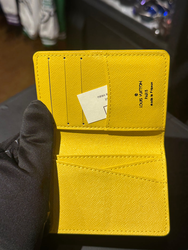 Carteira Louis Vuitton Damier Graphite Link Yellow Lining - Pronta Entrega