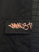 Calça Sarja Minus Two Preto Logo Rosa - Pronta Entrega