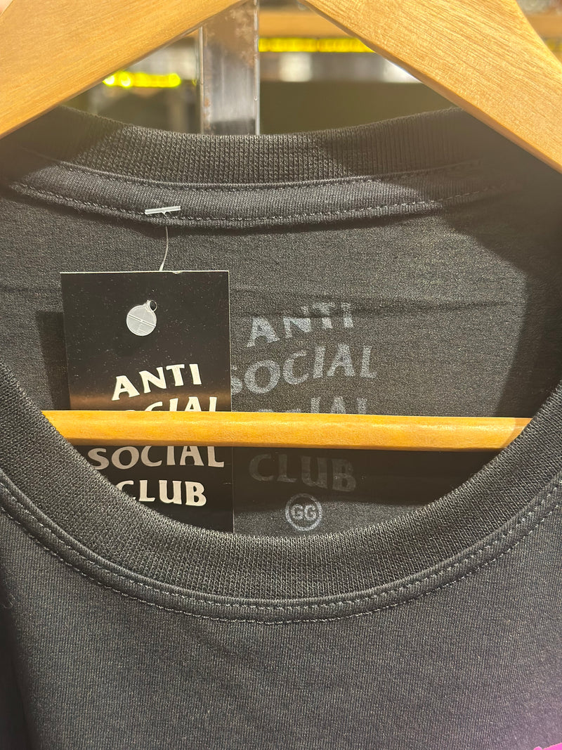 Camisa Anti Social Social Club Preta Ink Pink - Pronta Entrega