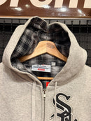 Jaqueta Supreme Chicago White Sox Zip Up Hooded Sweatshirt 'Ash Grey' - Pronta Entrega