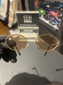 Óculos Miu Miu Redondo Armação Gold/Red Lente Rose - Pronta Entrega