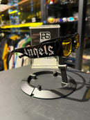 Óculos Palm Angels Preto Lente Transparente Amarelo - Pronta Entrega