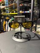 Óculos Palm Angels Preto Lente Transparente Amarelo - Pronta Entrega