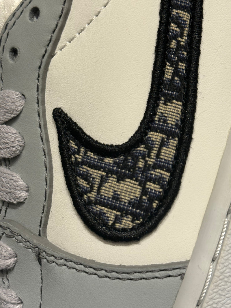 Tênis Nike Air Jordan 1 Low X Dior Grey - Pronta Entrega