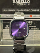 Relógio Casio A138 Vintage Fundo Purple - Pronta Entrega